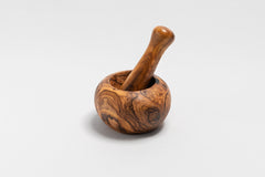 Large Olive Wood Mortar and Pestle
