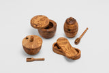 Set of Four Olive Wood Kitchen Accessories Gift Set