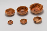Set of Six Olive Wood Nesting Bowls